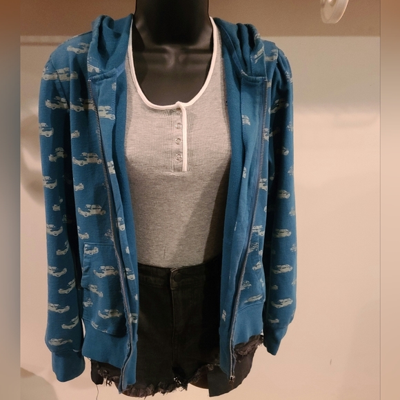 Y2k Zip Up Car Hoodie! - Picture 3 of 8